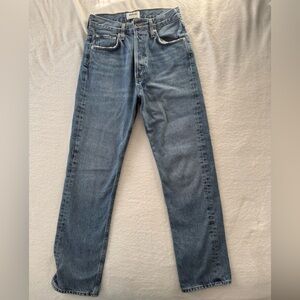 Agolde Jeans | Straight Leg | High Rise Pinch Waist | Size 25